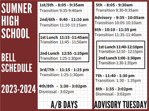 bell schedule